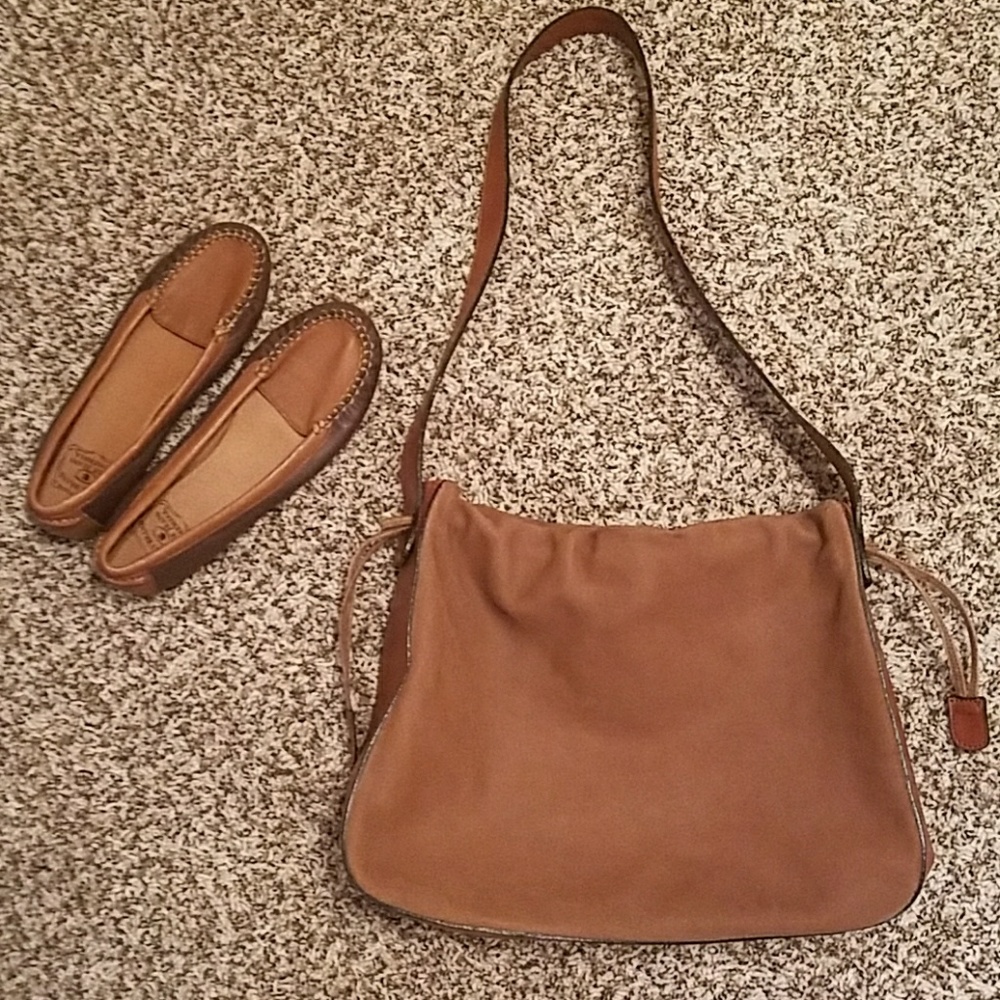 FREE WITH ANY PURCHASE leather shoulder bag